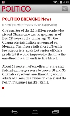 POLITICO android App screenshot 4