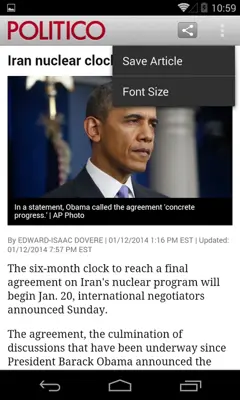 POLITICO android App screenshot 6